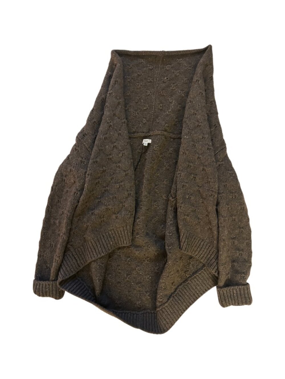 Vince Dark Grey Hoodie Cardigan Sweater Long Sleeve Top